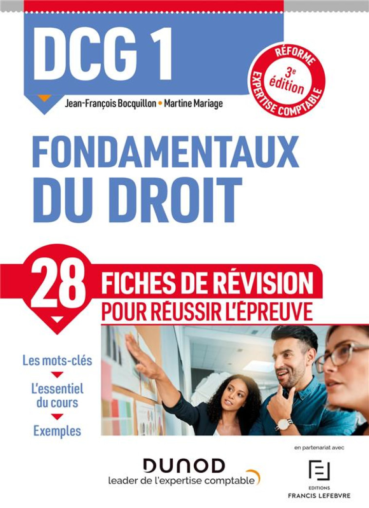 DCG 1 FONDAMENTAUX DU DROIT - FICHES DE REVISION - 3E ED. - REFORME EXPERTISE COMPTABLE - BOCQUILLON/MARIAGE - DUNOD