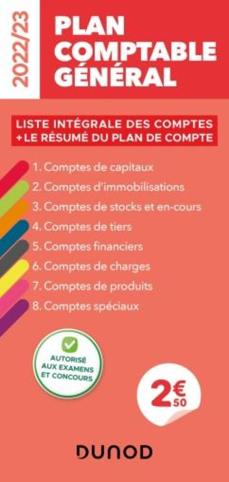 PLAN COMPTABLE GENERAL : LISTE INTEGRALE DES COMPTES + LE RESUME DU PLAN DE COMPTE (EDITION 2022/2023) - DISLE CHARLOTTE - DUNOD