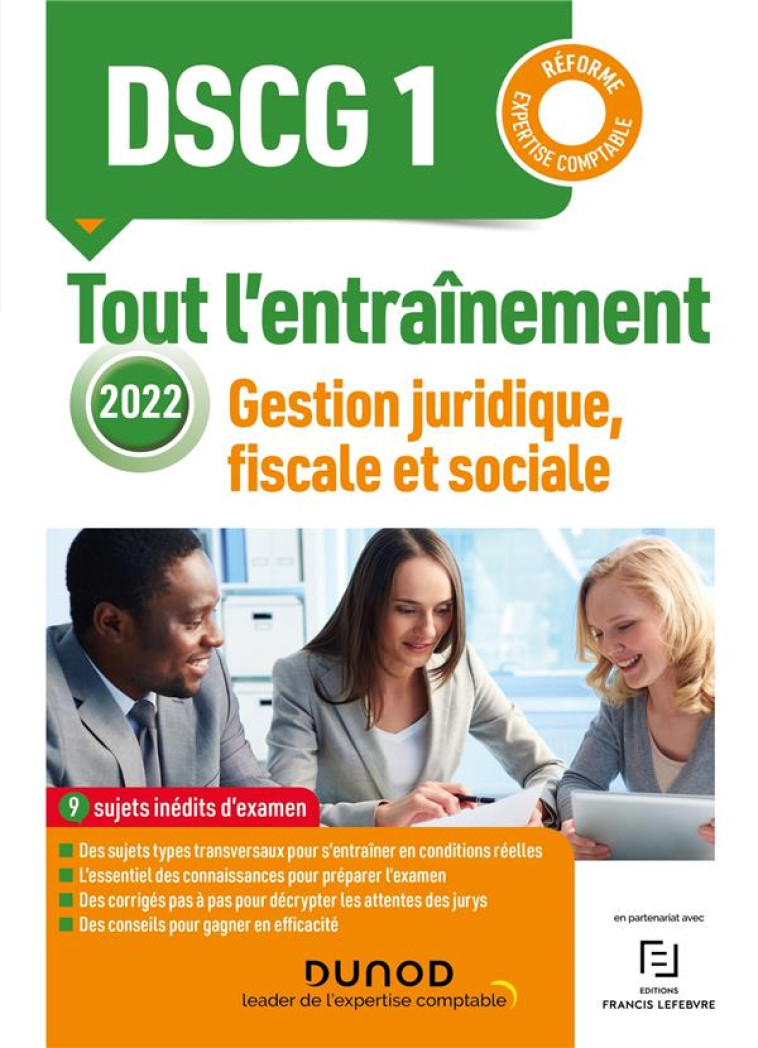 DSCG 1 : GESTION JURIDIQUE, FISCALE ET SOCIALE  -  TOUT L'ENTRAINEMENT (EDITION 2022) - MANSENCAL/MEUNIER - DUNOD