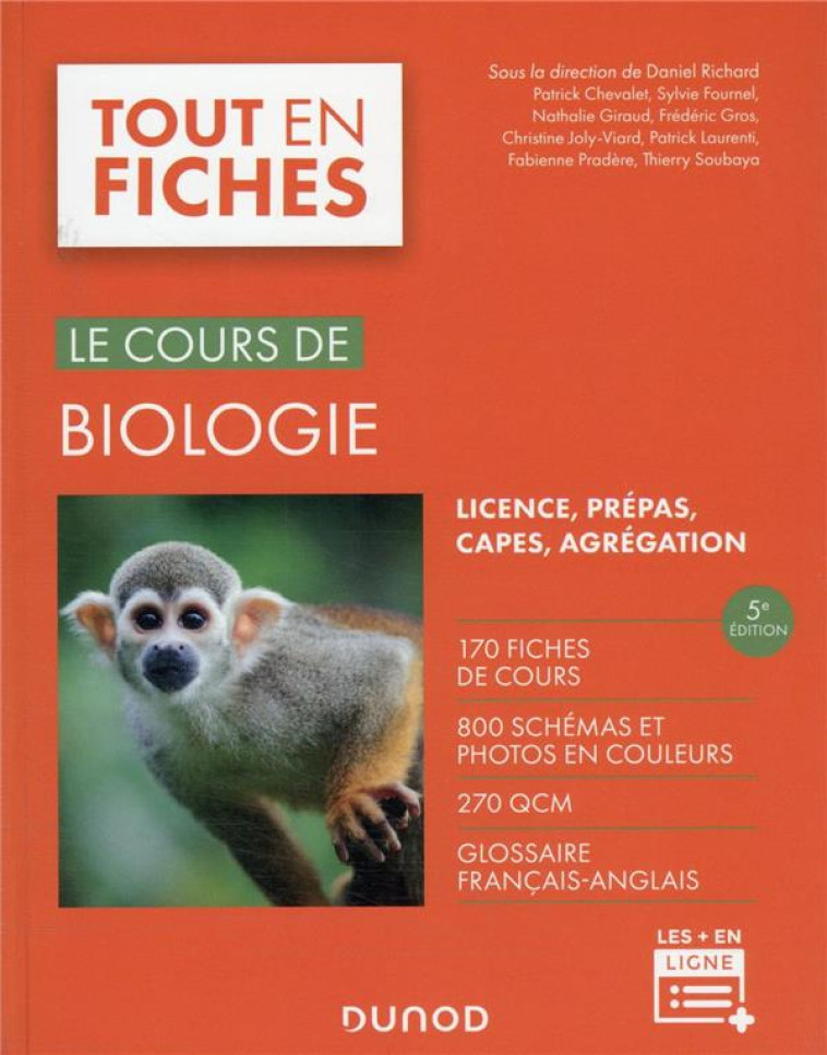 LE COURS DE BIOLOGIE (5E EDITION) - RICHARD/CHEVALET - DUNOD