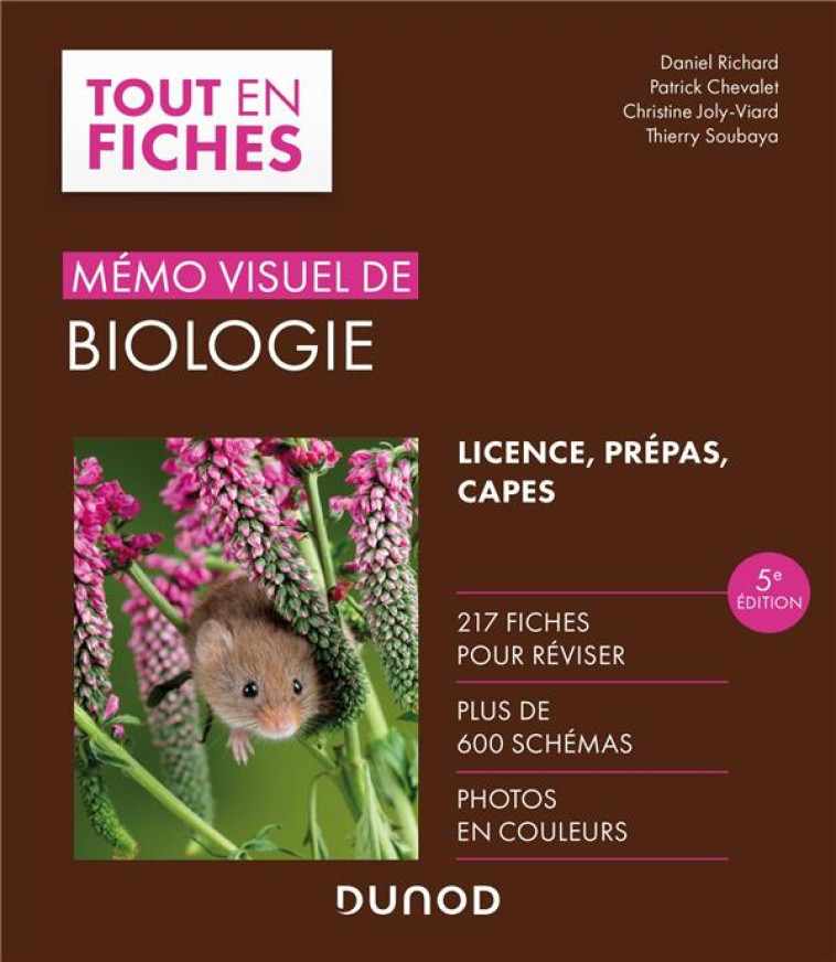 BIOLOGIE VEGETALE : MEMO VISUEL DE BIOLOGIE (5E EDITION) - RICHARD/CHEVALET - DUNOD