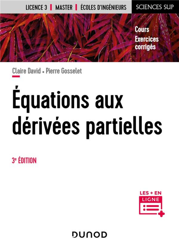 EQUATIONS AUX DERIVEES PARTIELLES (3E EDITION) - DAVID/GOSSELET - DUNOD