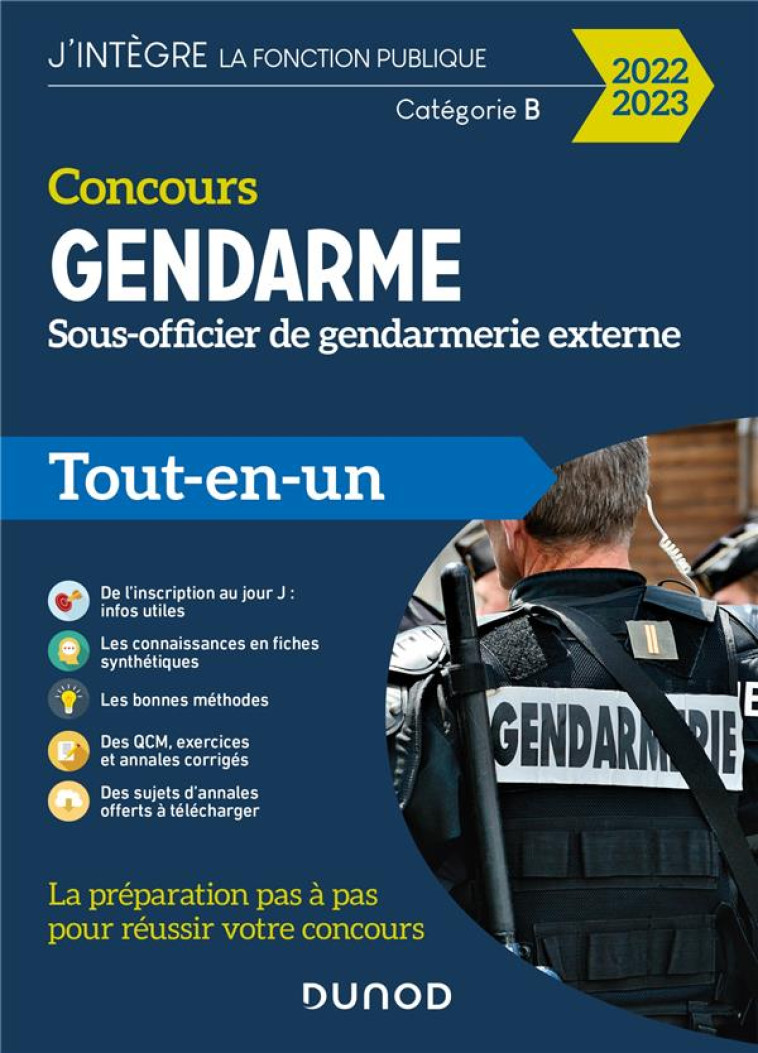 CONCOURS GENDARME, SOUS-OFFICIER DE GENDARMERIE EXTERNE  -  TOUT-EN-UN (EDITION 2022/2023) - PRIET/PELLETIER - DUNOD