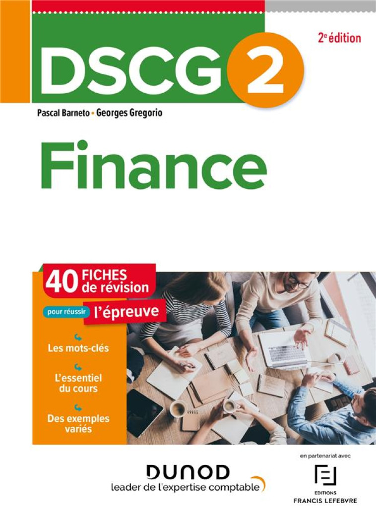 DSCG 2 : FINANCE  -  40 FICHES DE REVISION (EDITION 2022/2023) - BARNETO/GREGORIO - DUNOD