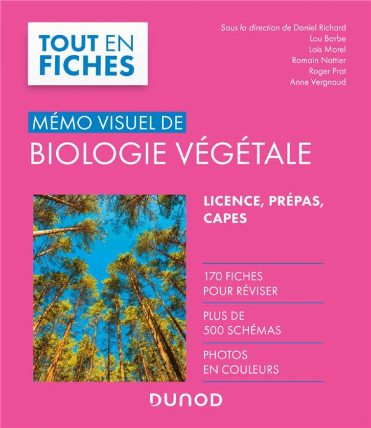 MEMO VISUEL DE BIOLOGIE VEGETALE - RICHARD/BARBE/MOREL - DUNOD