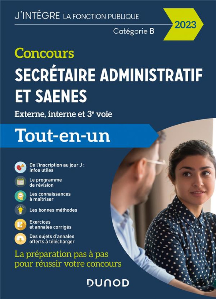 CONCOURS SECRETAIRE ADMINISTRATIF ET SAENES - 2023 - TOUT-EN-UN - BEYSSADE/BADUFLE - DUNOD