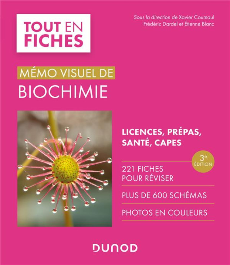 MEMO VISUEL DE BIOCHIMIE  -  LICENCE / PREPAS / SANTE / CAPES (3E EDITION) - COUMOUL/DARDEL/BLANC - DUNOD