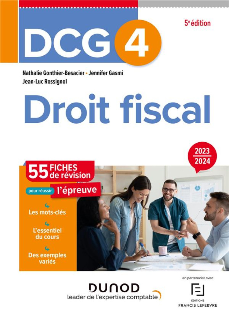 DCG 4 - DROIT FISCAL - FICHES 2023-2024 - GONTHIER-BESACIER - DUNOD