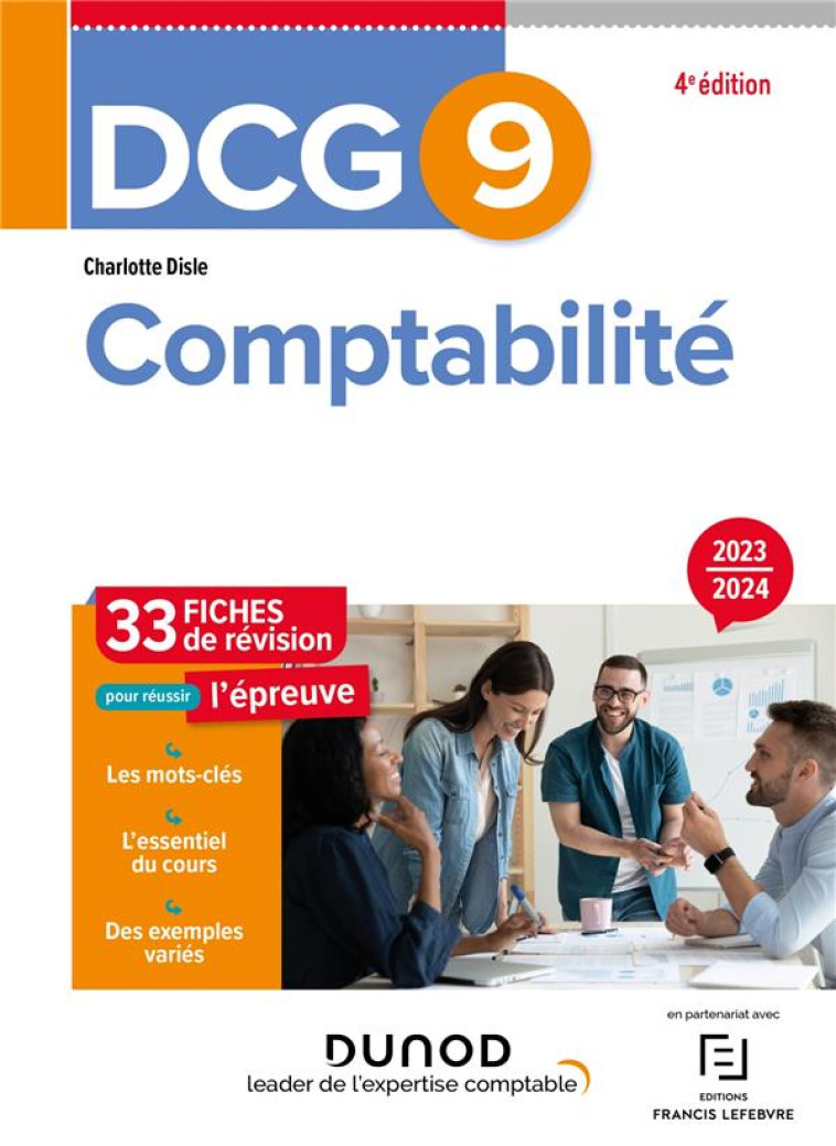 DCG 9 : COMPTABILITE  -  FICHES DE REVISION (EDITION 2023/2024) - DISLE CHARLOTTE - DUNOD