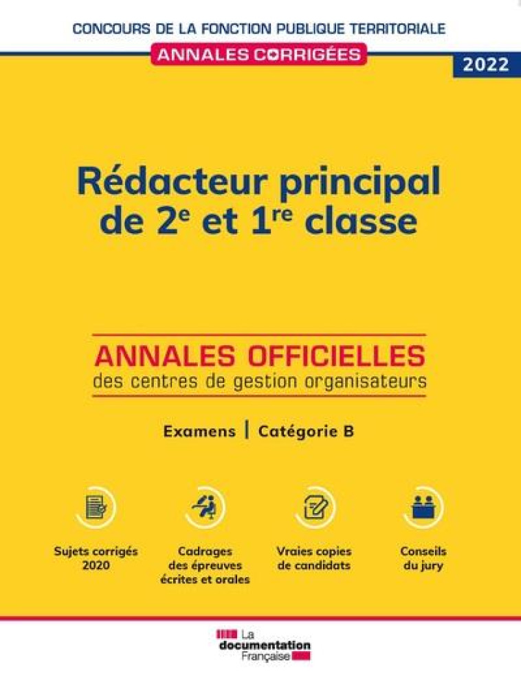 REDACTEUR PRINCIPAL DE 2E ET 1RE CLASSE 2021 : EXAMENS D'AVANCEMENT DE GRADE ET DE PROMOTION INTERNE - CENTRE INTERDEPARTEM - ECOLE DU LOUVRE