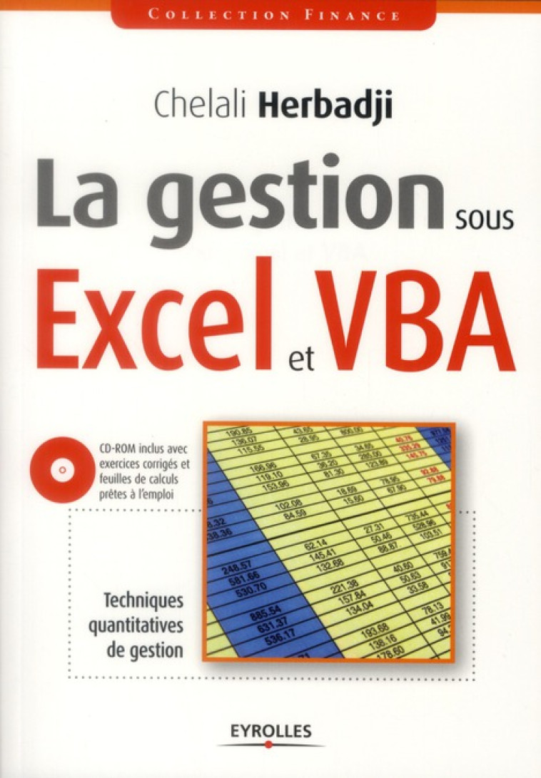 LA GESTION SOUS EXCEL ET VBA - HERBADJI CHELALI - EYROLLES