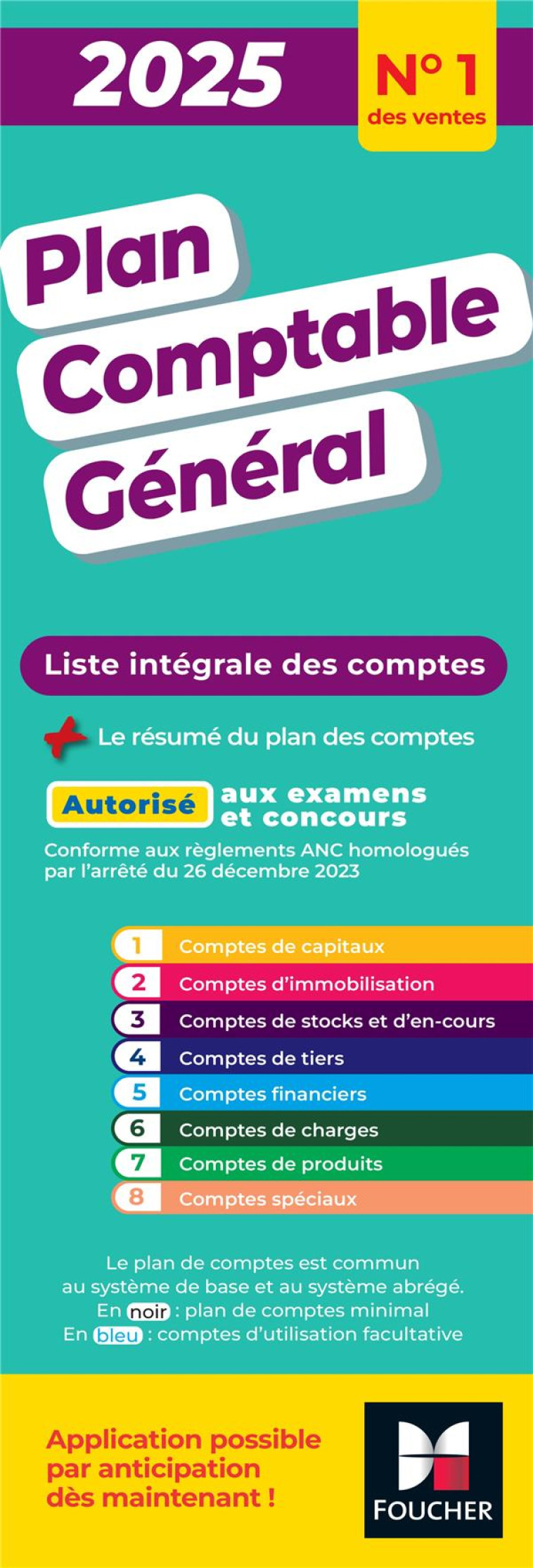 PLAN COMPTABLE GENERAL (EDITION 2025) - PAUGAM SEBASTIEN - FOUCHER