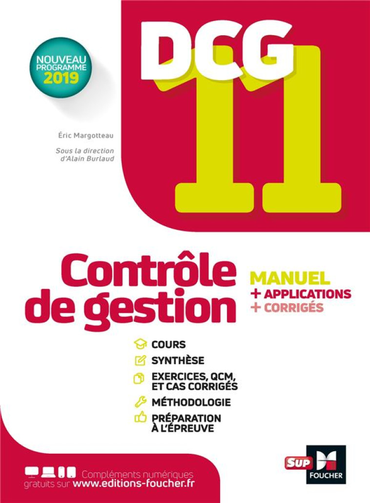 DCG 11 - CONTROLE DE GESTION - MANUEL ET APPLICATIONS 2022-2023 - MARGOTTEAU/BURLAUD - FOUCHER