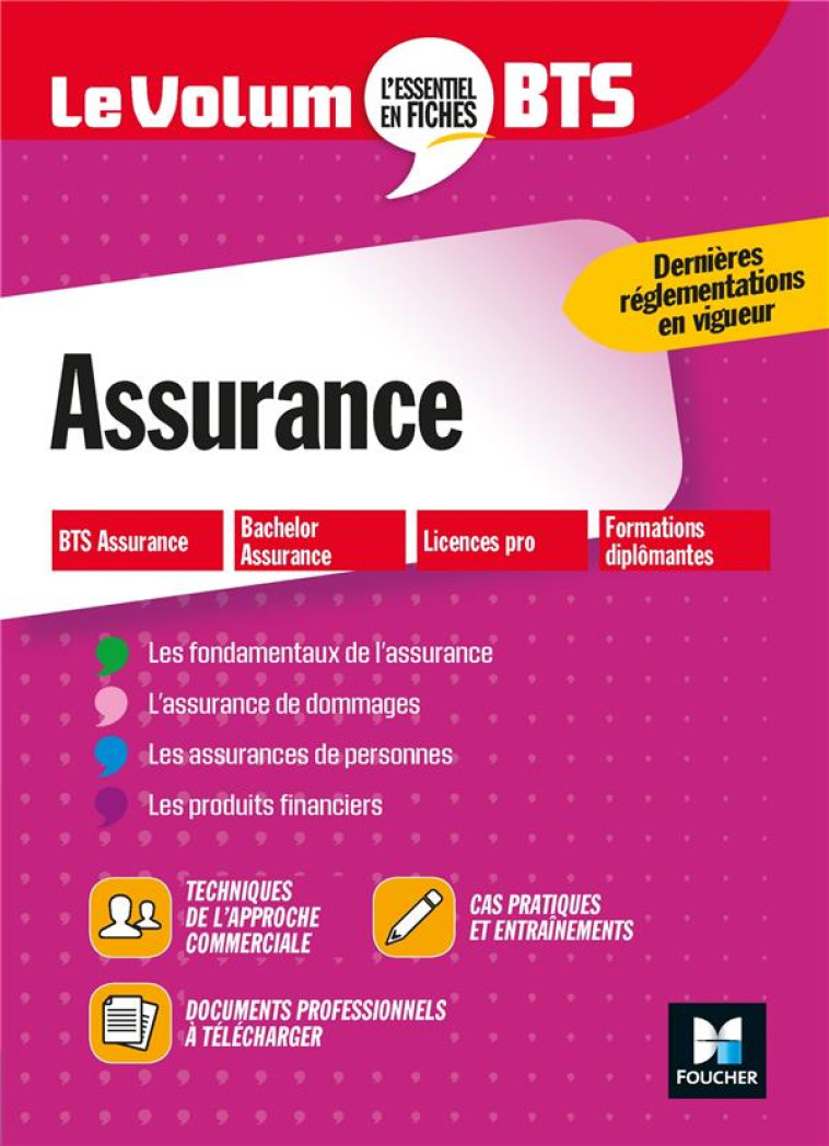 LE VOLUM' BTS - ASSURANCE - REVISION ET ENTRAINEMENT - MARQUET REGINE - FOUCHER