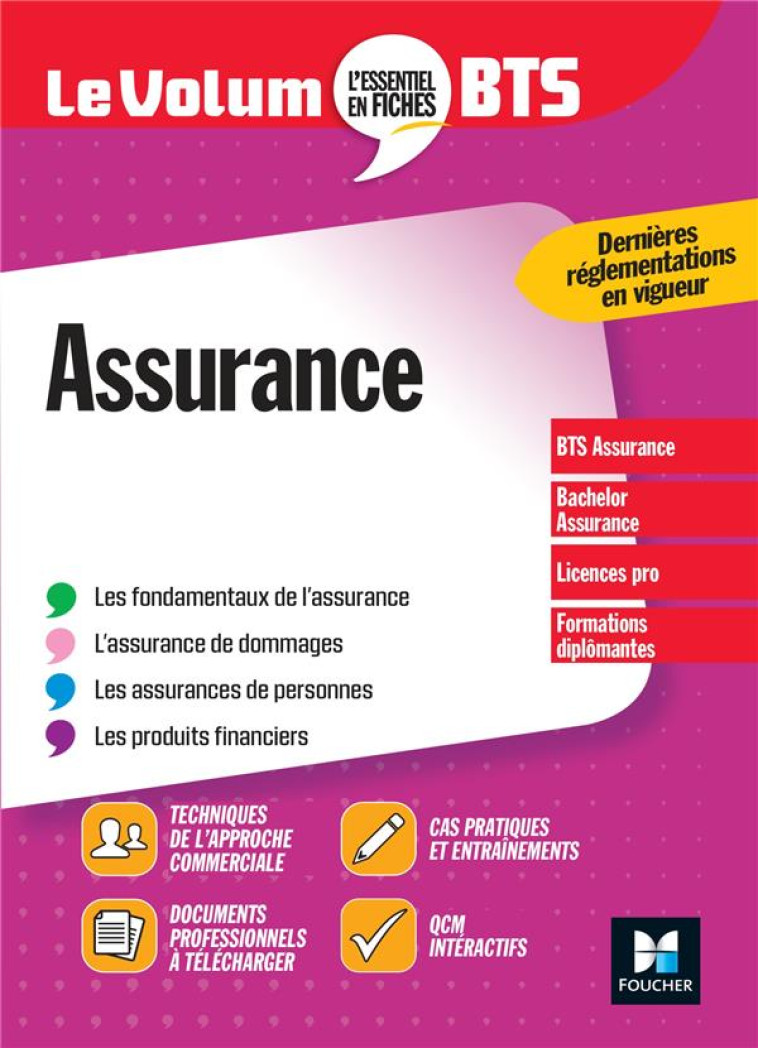 LE VOLUM' : ASSURANCE  -  BTS - MARQUET REGINE - FOUCHER