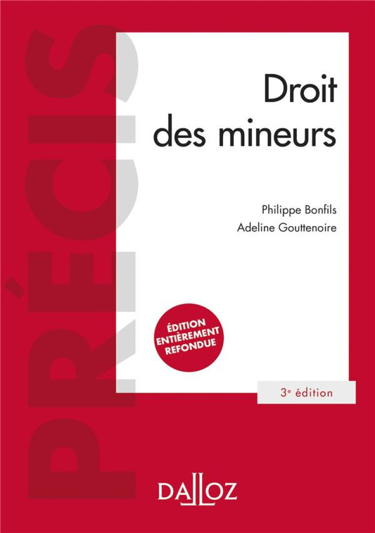 DROIT DES MINEURS - BONFILS/GOUTTENOIRE - DALLOZ