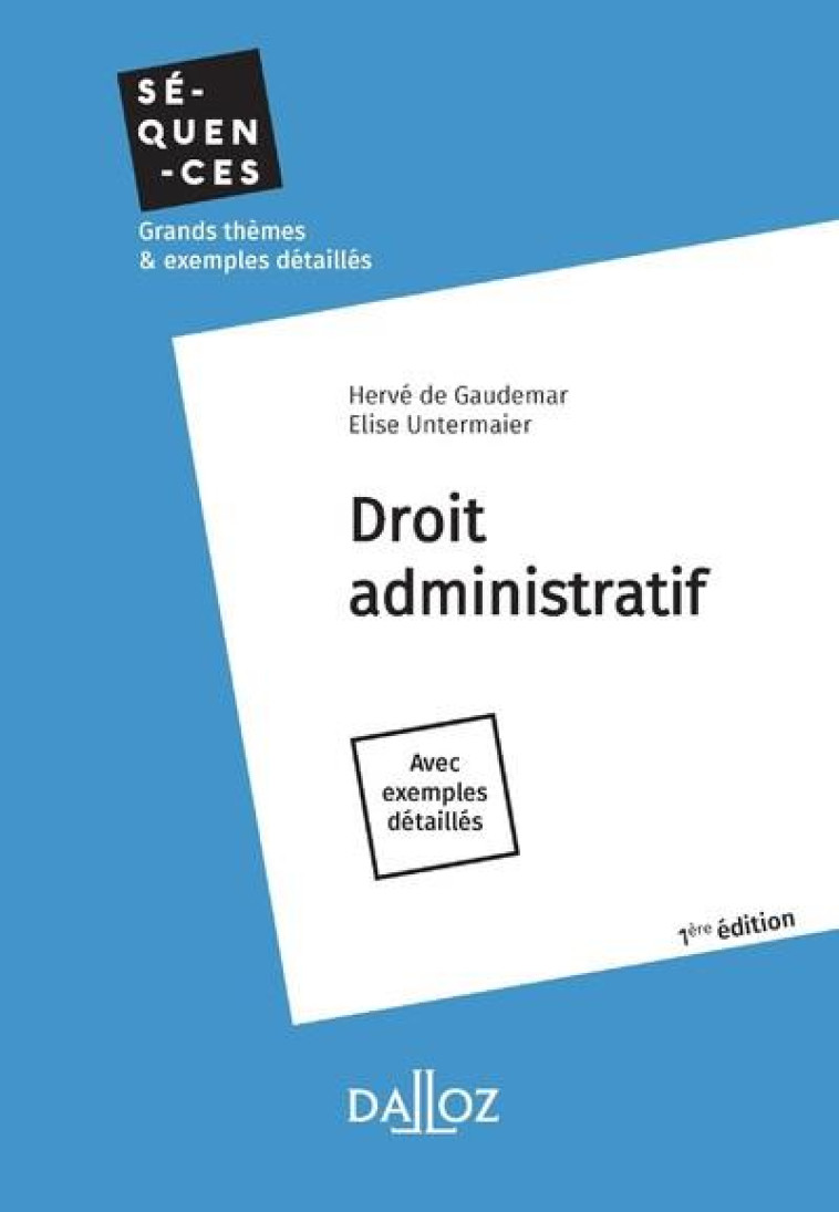 DROIT ADMINISTRATIF EN 11 THEMES - GAUDEMAR - DALLOZ