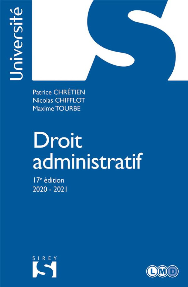 DROIT ADMINISTRATIF (EDITION 2020/2021) - CHRETIEN/CHIFFLOT - DALLOZ