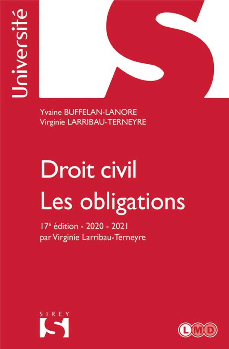 DROIT CIVIL  -  LES OBLIGATIONS (EDITION 2020/2021) - BUFFELAN-LANORE - DALLOZ