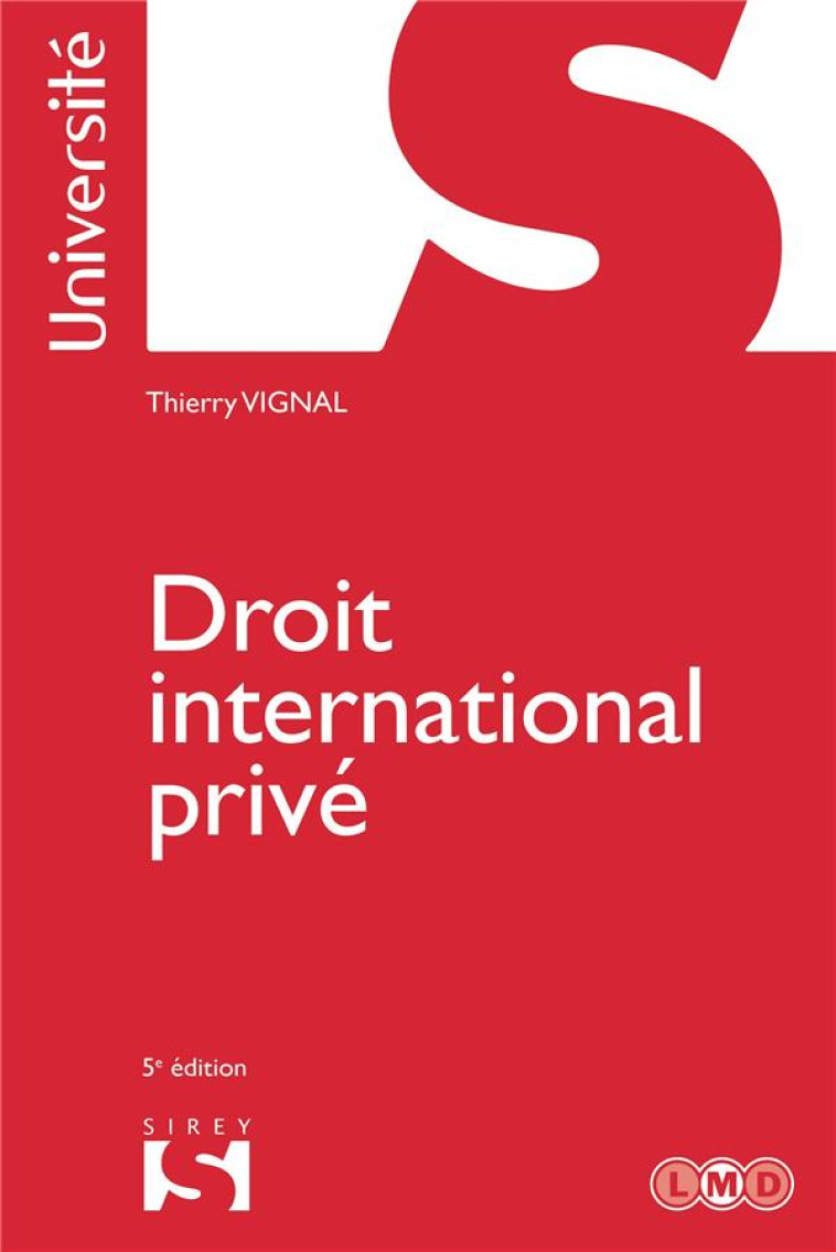 DROIT INTERNATIONAL PRIVE - VIGNAL THIERRY - DALLOZ