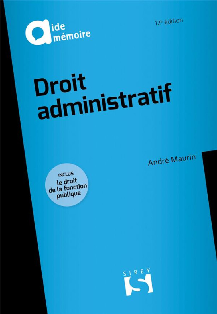 DROIT ADMINISTRATIF 12ED - MAURIN ANDRE - DALLOZ