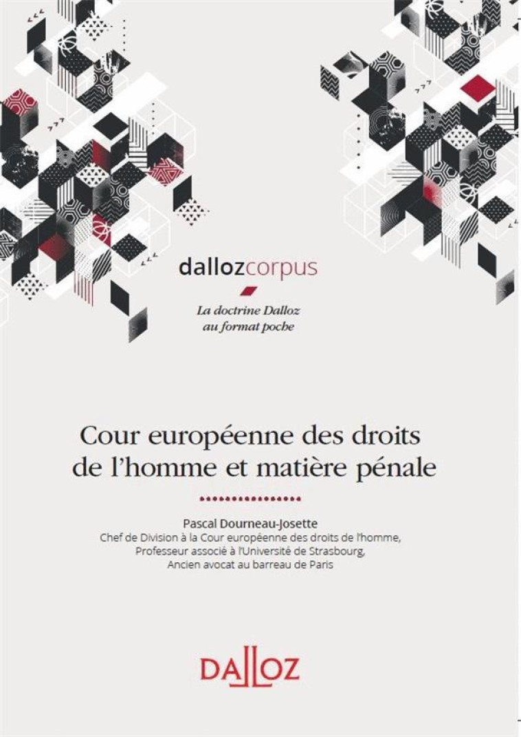 COUR EUROPEENNE DES DROITS DE L'HOMME ET MATIERE PENALE - DOURNEAU-JOSETTE P. - DALLOZ