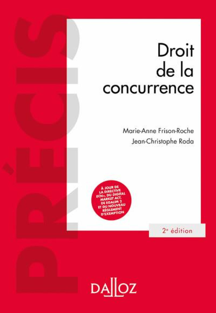 DROIT DE LA CONCURRENCE - FRISON-ROCHE/RODA - DALLOZ