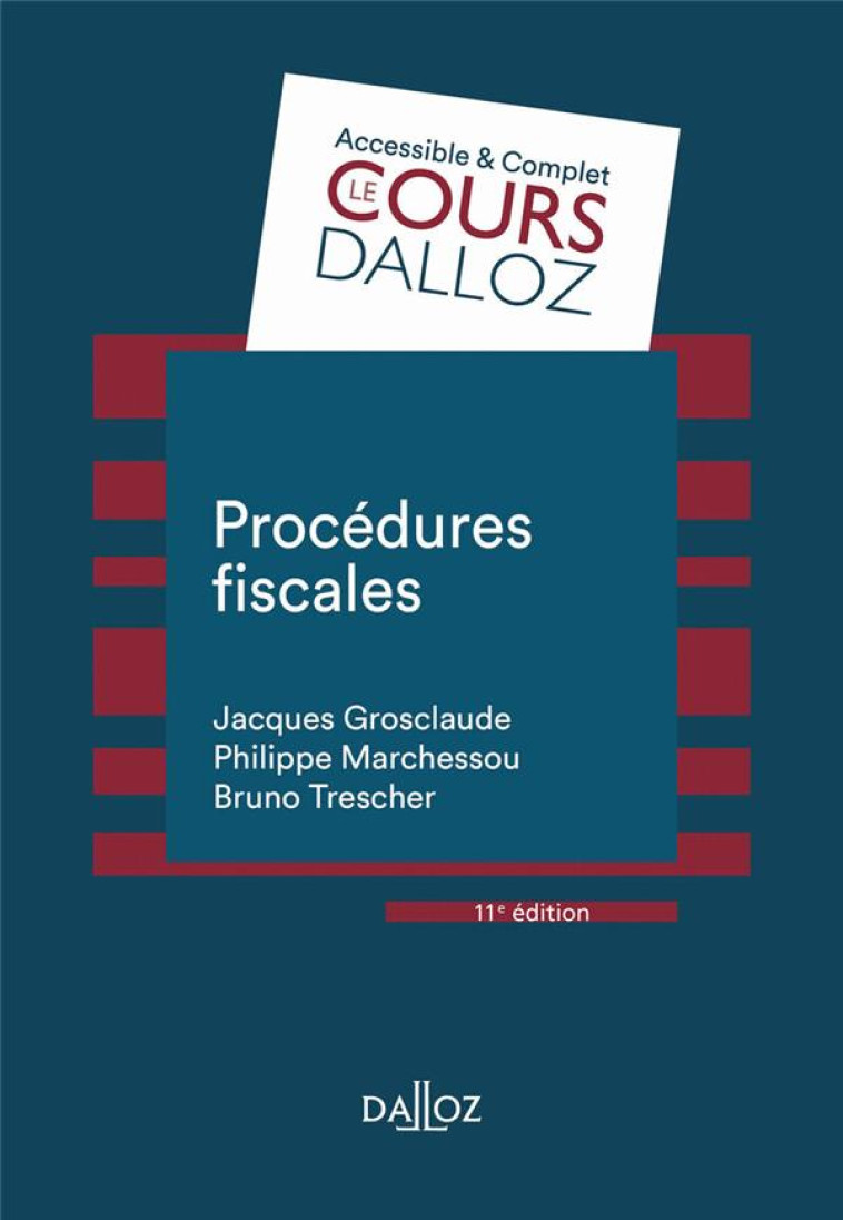 PROCEDURES FISCALES (11E EDITION) - MARCHESSOU - DALLOZ