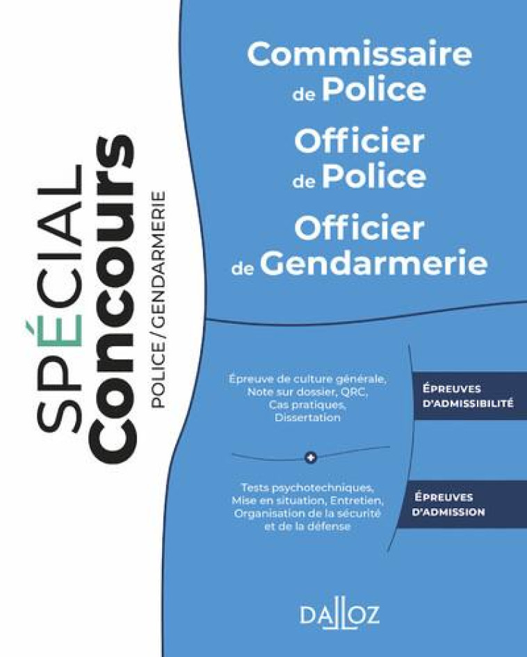 COMMISSAIRE DE POLICE (9E EDITION) - DEBOVE FREDERIC - DALLOZ