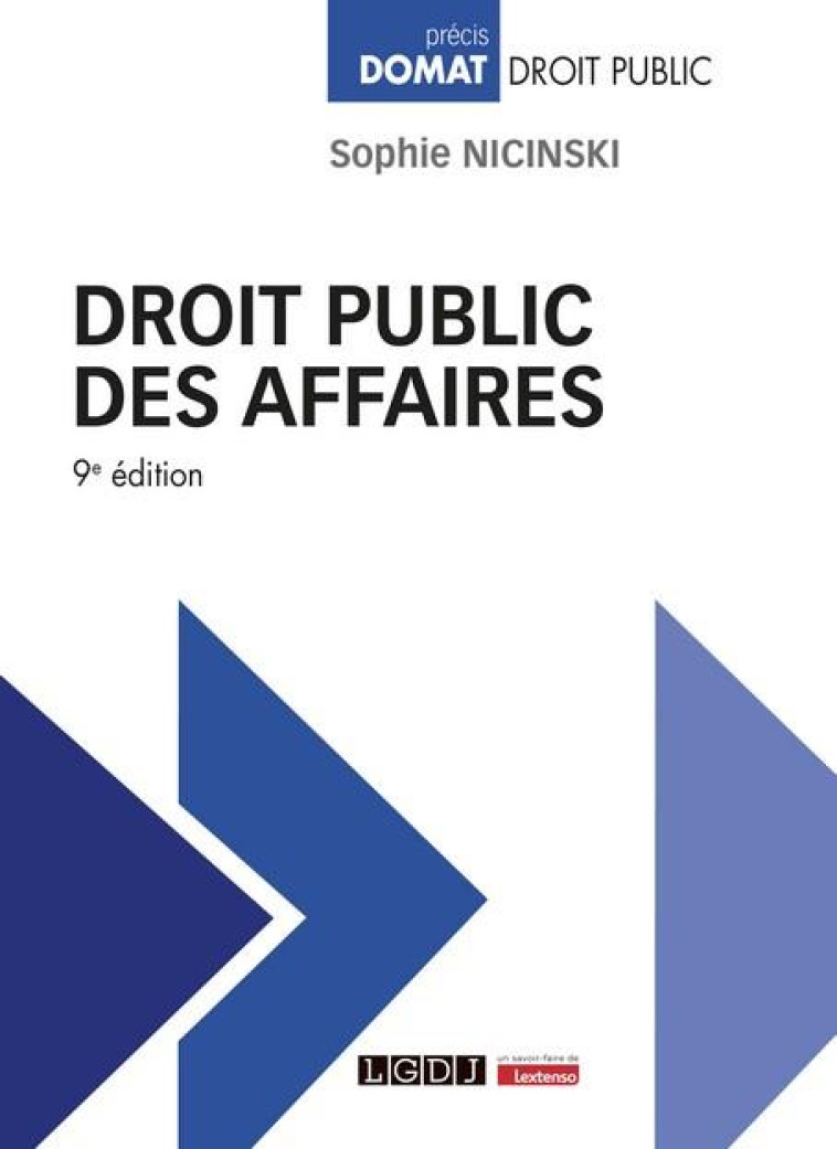 DROIT PUBLIC DES AFFAIRES (9E EDITION) - NICINSKI SOPHIE - LGDJ