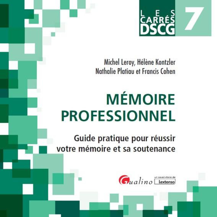 DSCG 7 : MEMOIRE PROFESSIONNEL - KONTZLER/LEROY/COHEN - GUALINO