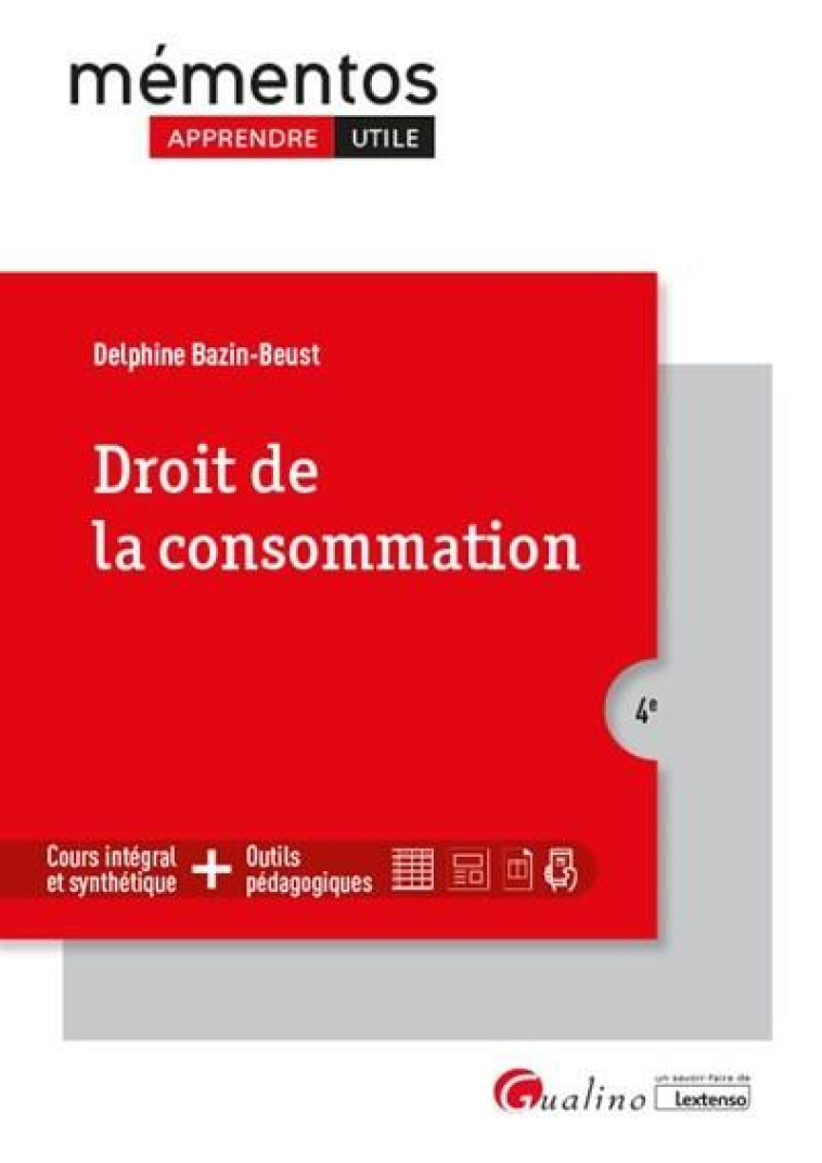 DROIT DE LA CONSOMMATION (EDITION 2020/2021) - BAZIN-BEUST DELPHINE - GUALINO