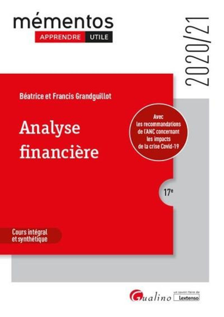 ANALYSE FINANCIERE (EDITION 2020/2021) - GRANDGUILLOT - GUALINO