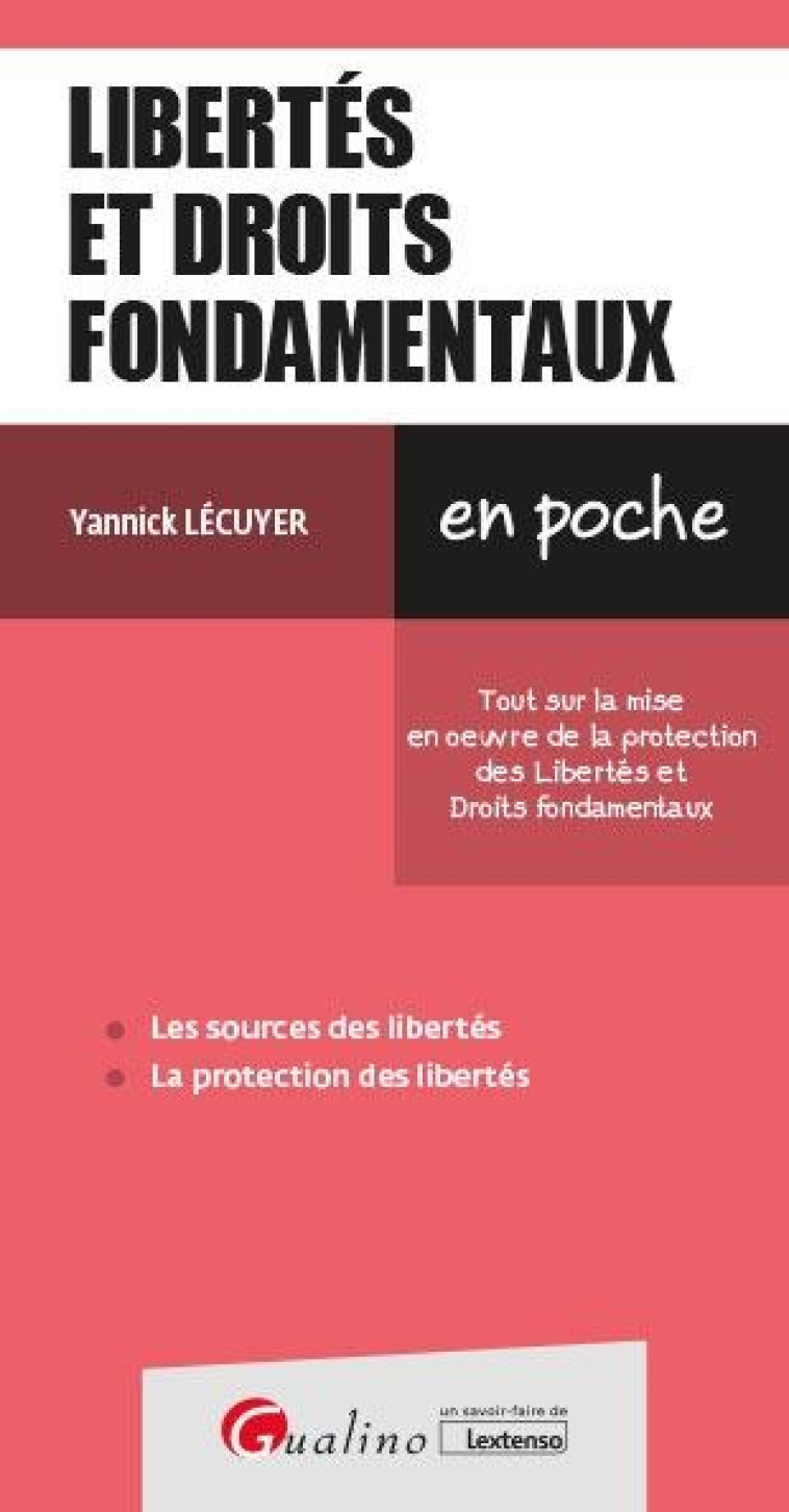 LIBERTES ET DROITS FONDAMENTAUX (4E EDITION) - LECUYER YANNICK - GUALINO