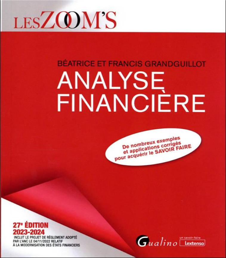 ANALYSE FINANCIERE (EDITION 2023/2024) - GRANDGUILLOT - GUALINO