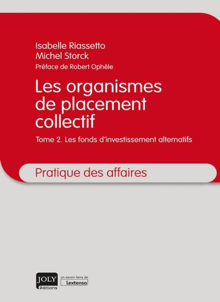 LES ORGANISMES DE PLACEMENT COLLECTIF T.2 (2E EDITION) - STORCK/RIASSETTO - JOLY