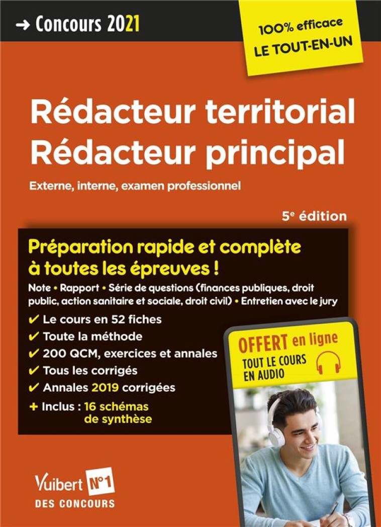 CONCOURS REDACTEUR TERRITORIAL ET REDACTEUR PRINCIPAL - CATEGORIE B - PREPARATION RAPIDE ET COMPLETE - GENINASCA/LEBRUN - VUIBERT