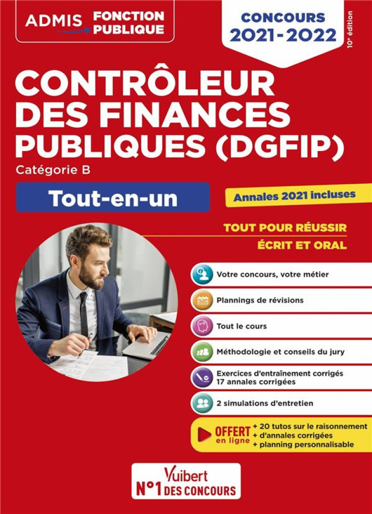 CONCOURS CONTROLEUR DES FINANCES PUBLIQUES (DGFIP) - CATEGORIE B - TOUT-EN-UN - CONCOURS (EDITION 2021/2022) - BOTTARO/DUMAS/EYNARD - VUIBERT