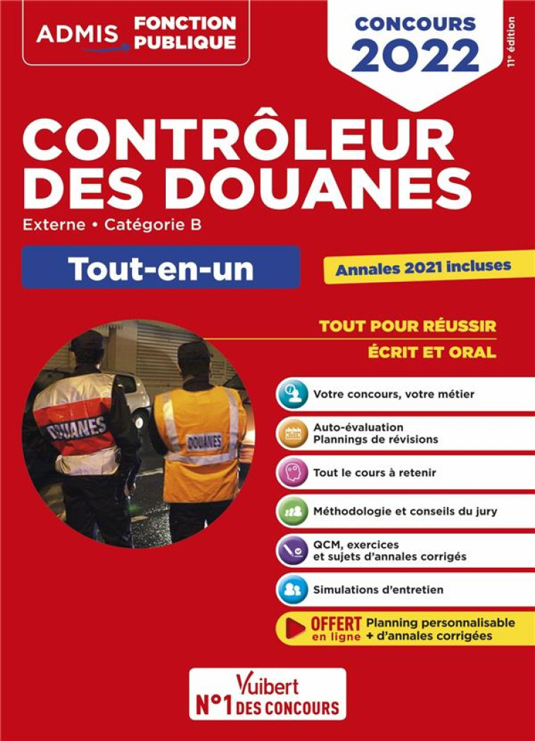 CONCOURS CONTROLEUR DES DOUANES : CATEGORIE B - TOUT-EN-UN  BRANCHES OPERATIONS COMMERCIALES, SURVEILLANCE - DUMAS/EISENSTEIN - VUIBERT