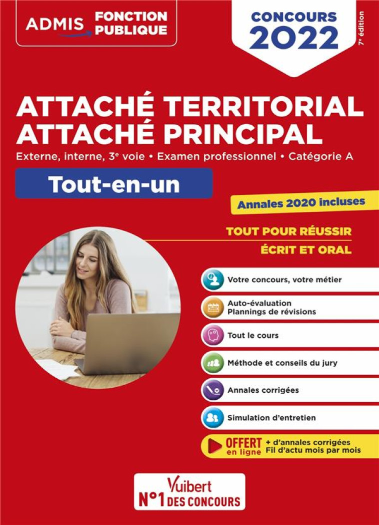 CONCOURS ATTACHE TERRITORIAL : ATTACHE PRINCIPAL  -  CATEGORIE A - TOUT-EN-UN - FIL D'ACTU OFFERT - BELLEGO OLIVIER - VUIBERT