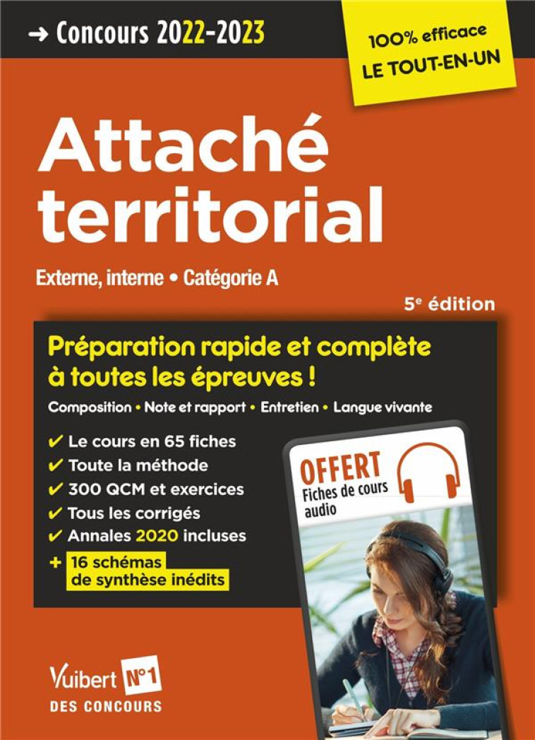 CONCOURS ATTACHE TERRITORIAL - CATEGORIE A - PREPARATION RAPIDE ET COMPLETE A TOUTES LES EPREUVES ! - LEBRUN/TATAT/BELLEGO - VUIBERT