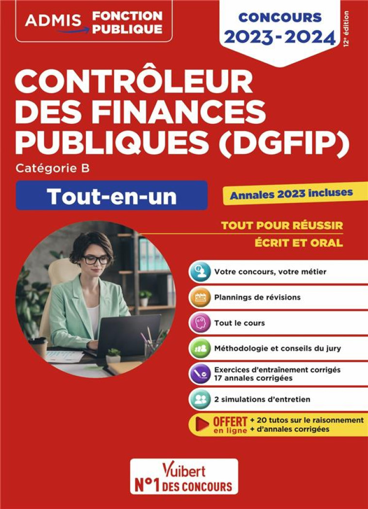 CONCOURS CONTROLEUR DES FINANCES PUBLIQUES (DGFIP) - CATEGORIE B - TOUT-EN-UN - CONCOURS EXTERNE 202 - BOTTARO/DUMAS/EYNARD - VUIBERT