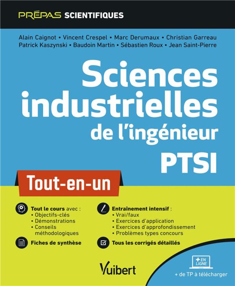 SCIENCES INDUSTRIELLES DE L'INGENIEUR  -  PTSI  -  TOUT-EN-UN - DERUMAUX/CAIGNOT - VUIBERT