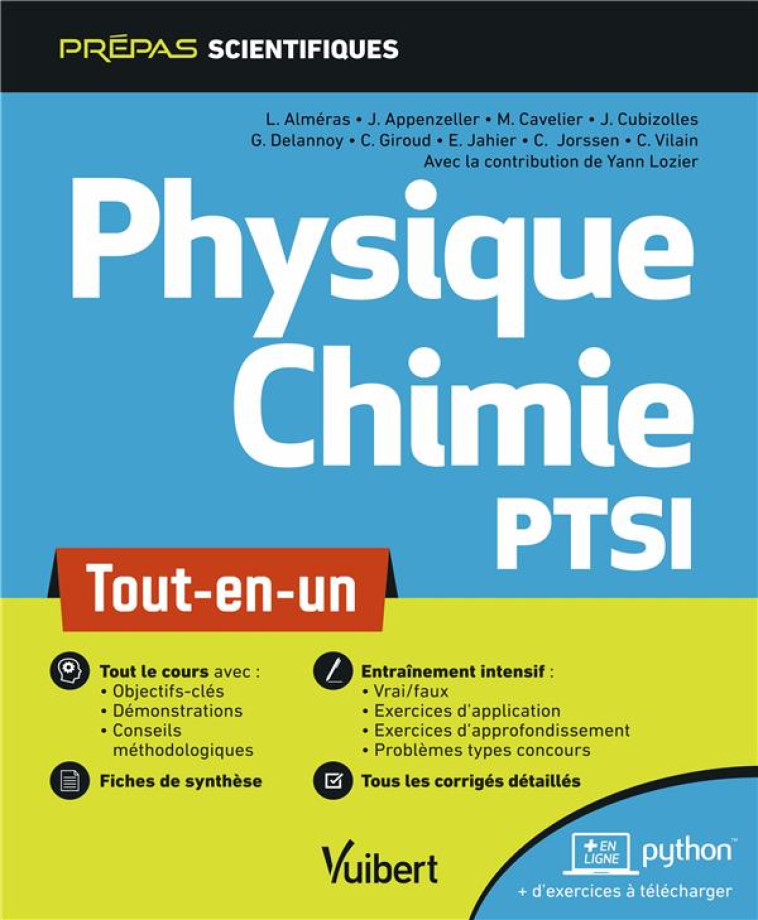 PHYSIQUE-CHIMIE PTSI  -  TOUT-EN-UN - LOZIER/JORSSEN - VUIBERT