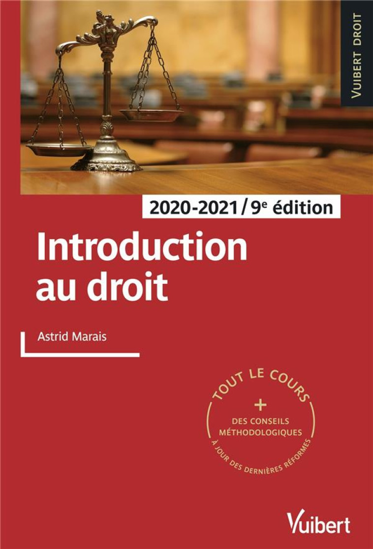 INTRODUCTION AU DROIT (EDITION 2020/2021) - MARAIS ASTRID - VUIBERT