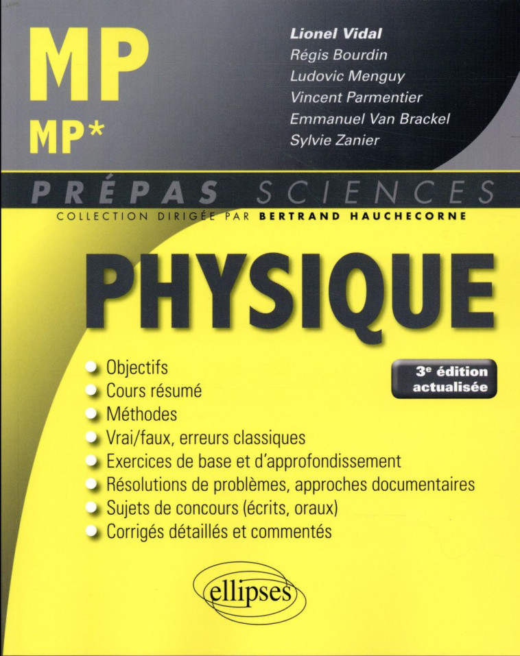 PHYSIQUE (3E EDITION) - VIDAL/REGIS/LUDOVIC - ELLIPSES MARKET