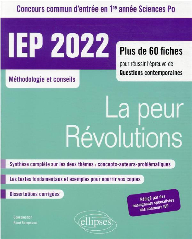 CONCOURS COMMUN IEP 2022 : 1RE ANNEE  -  NOUVEAU THEME / REVOLUTIONS - RAMPNOUX/COLLECTIF - ELLIPSES MARKET