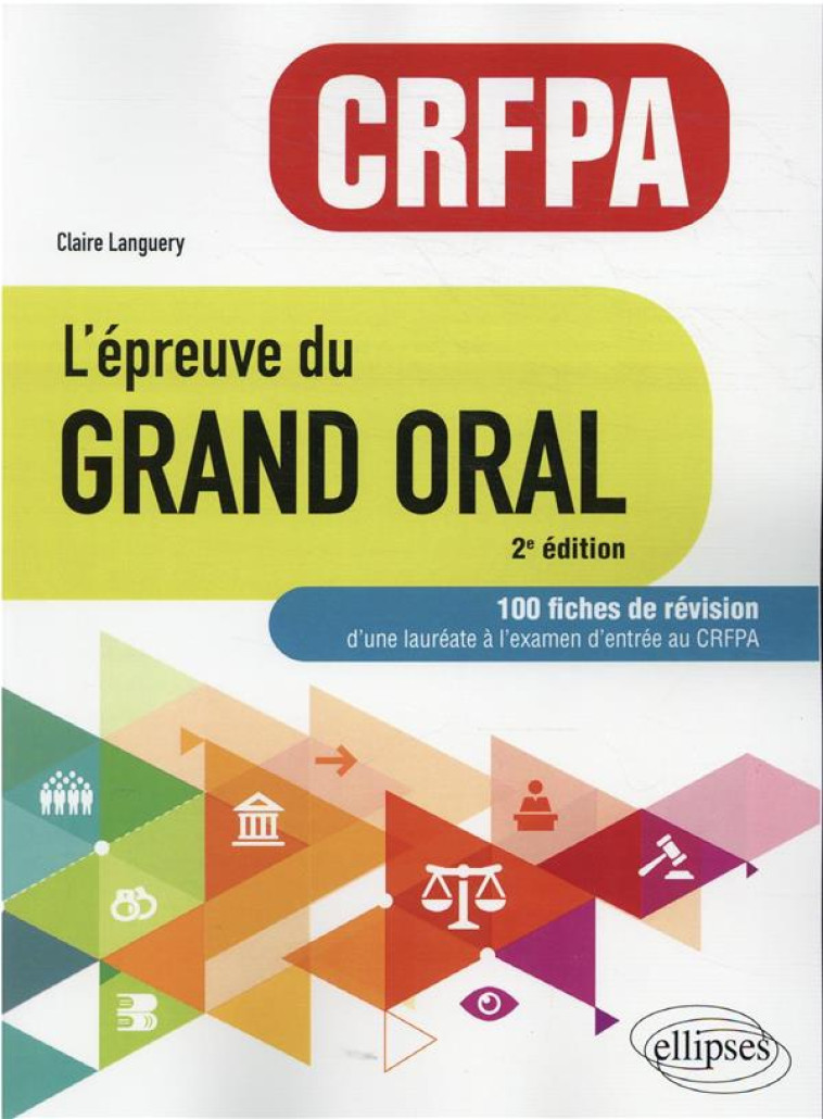 L'EPREUVE DU GRAND ORAL : CRFPA  -  100 FICHES DE REVISION (2E EDITION) - LANGUERY CLAIRE - ELLIPSES MARKET