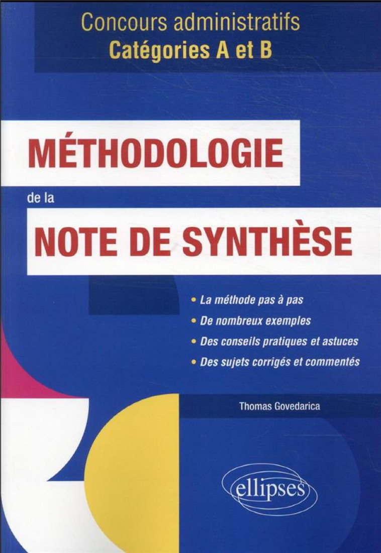 METHODOLOGIE DE LA NOTE DE SYNTHESE - GOVEDARICA THOMAS - ELLIPSES MARKET