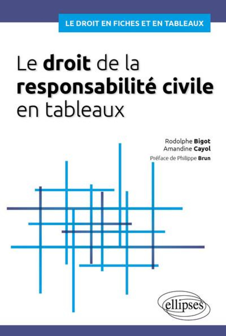 LE DROIT DE LA RESPONSABILITE CIVILE EN TABLEAUX - BIGOT/CAYOL - ELLIPSES MARKET